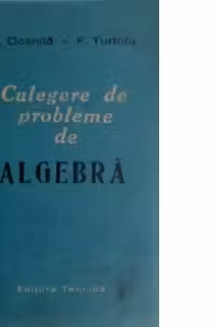 Culegere de probleme de Algebra