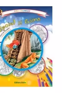 Vulpoiul si gaina - carte de colorat + poveste