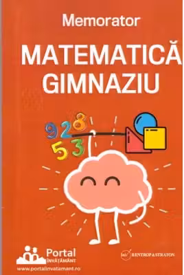 Memorator matematica pentru clasele 5-8