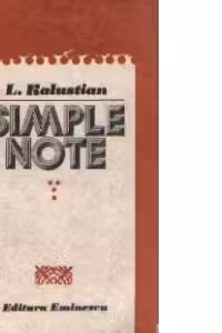 Simple note, Volumul al IV-lea