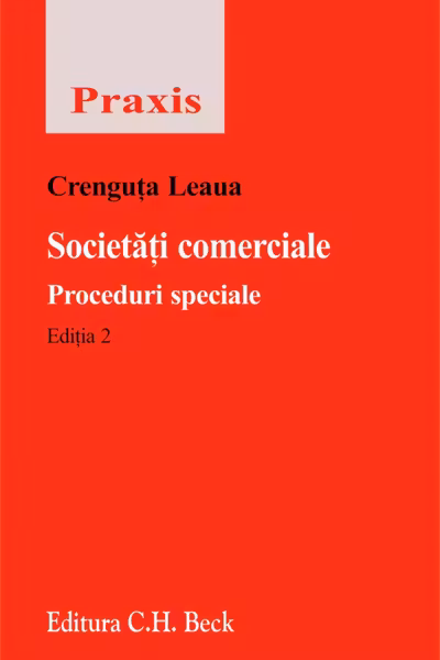 Societăți comerciale. Proceduri speciale