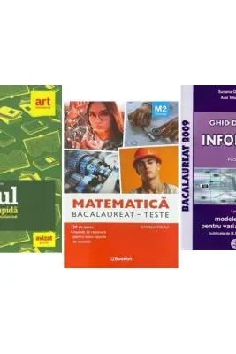 Pachet Bacalaureat 2026. Eseul. Varianta rapida de pregatire, Matematica M2 Tehnologic si Informatica clasele 11-12, intensiv Pascal C/C++ - Liliana Paicu, Daniela Stoica, Susana Galatean