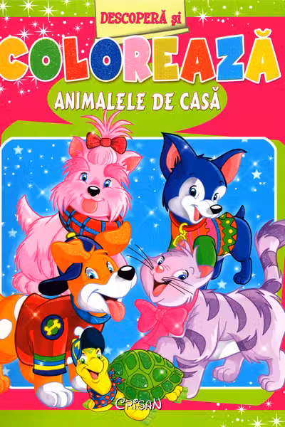 Descoperă și colorează animalele de casă