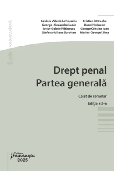 Drept penal. Partea generală. Caiet de seminar Ed.3