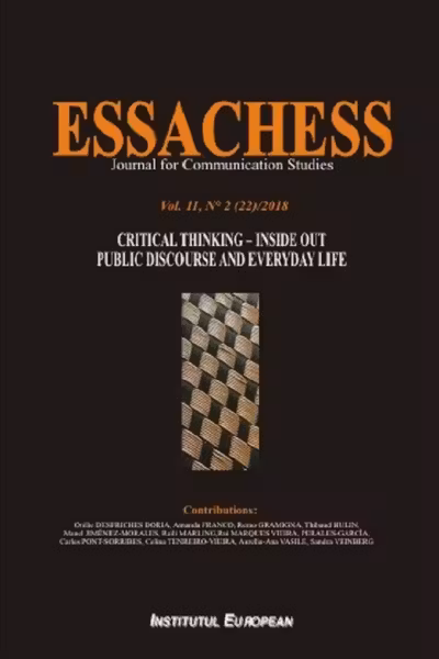 Revista Essachess Vol.2 Nr.2 (22) din 2018. Critical thinking