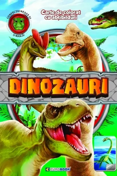 Dinozauri. Carte de colorat cu abtibilduri