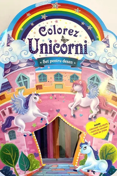 Colorez unicorni. Set pentru desen