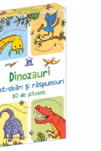 Dinozauri. Intrebari si raspunsuri. 50 de Jetoane