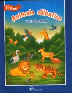 Animale salbatice. Carte de colorat