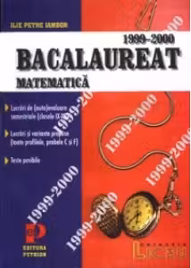 Bacalaureat - Matematica 1999 - 2000