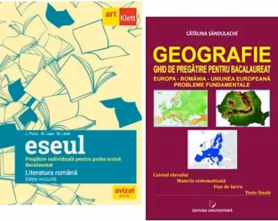 Pachet Bacalaureat Limba si literatura romana Eseul si Geografie - Liliana Paicu, Catalina Sandulache