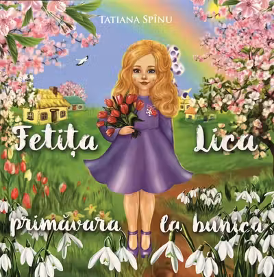 Fetita Lica primavara la bunica