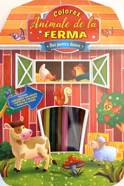 Colorez animale de la ferma - set