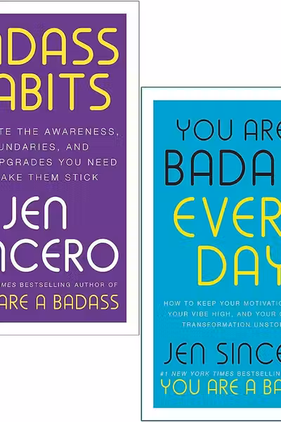 Badass Habits & You Are a Badass Every Day By Jen Sincero 2 Books Collection Set