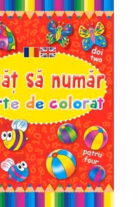 Invat sa numar - carte colorat rom-eng