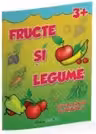 Fructe si legume - Carte de colorat cu abtibilduri (3+)
