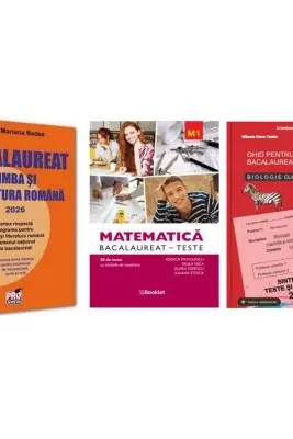 Pachet Bacalaureat 2026. Limba si literatura romana, Matematica M1 Teste si Biologie clasele 9-10 - Mariana Badea, Rodica Manolescu, Stelica Ene