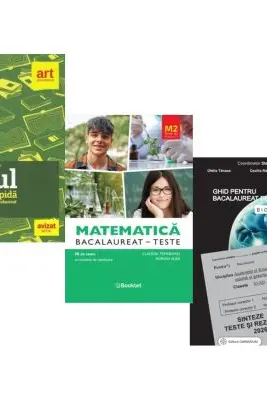Pachet Bacalaureat 2026. Eseul. Varianta rapida de pregatire, Matematica M2 Stiinte ale naturii si Biologie clasele 11-12 - Liliana Paicu, Claudia Temneanu, Stelica Ene