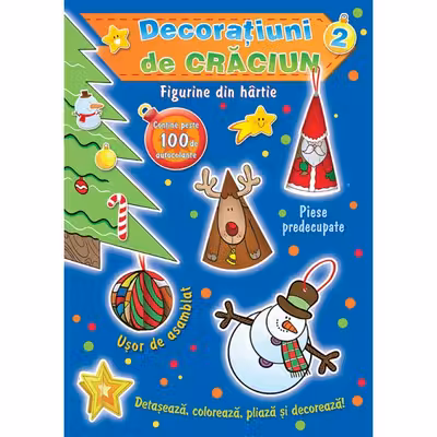 Decoratiuni de Craciun. Figurine din hartie