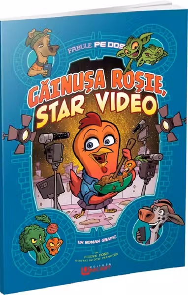 Găinușa Roșie, star video. Fabule pe dos (benzi desenate)