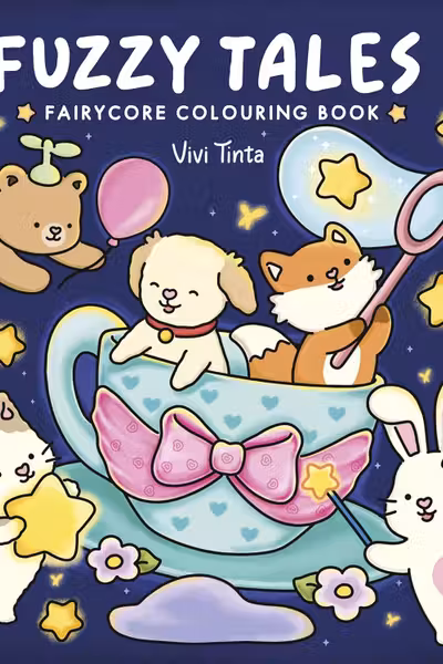Fuzzy Tales - Fairycore Colouring Book