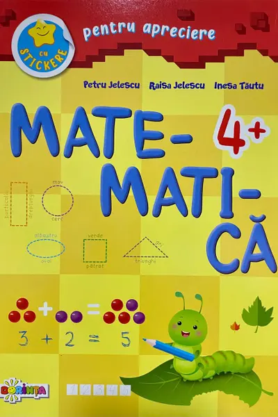 Matematica 4+ cu stickere pentru apreciere