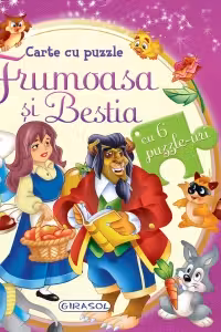 Carte cu puzzle - Frumoasa si Bestia