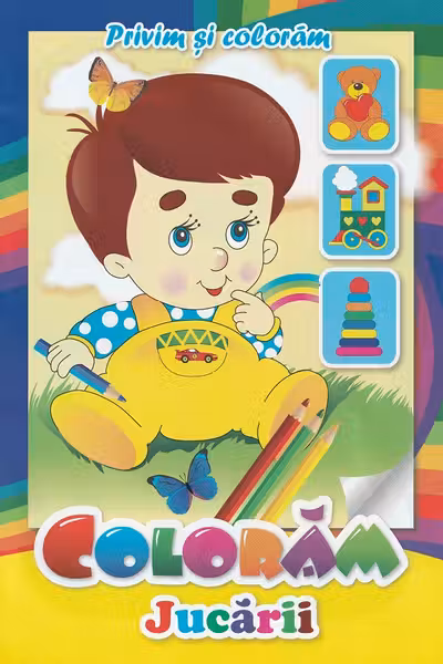 Colorăm jucării. Privim și colorăm
