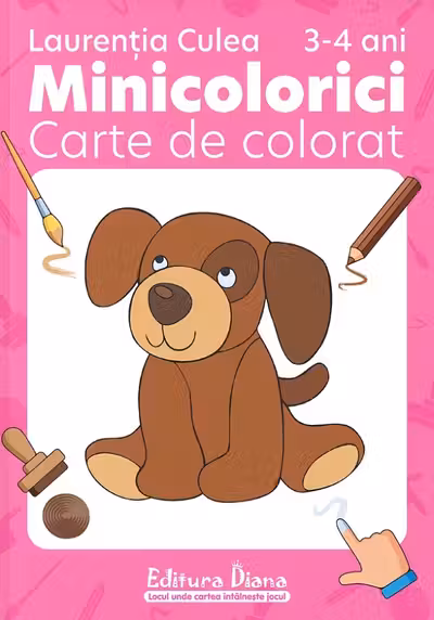 Minicolorici 3-4 ani. Carte de colorat