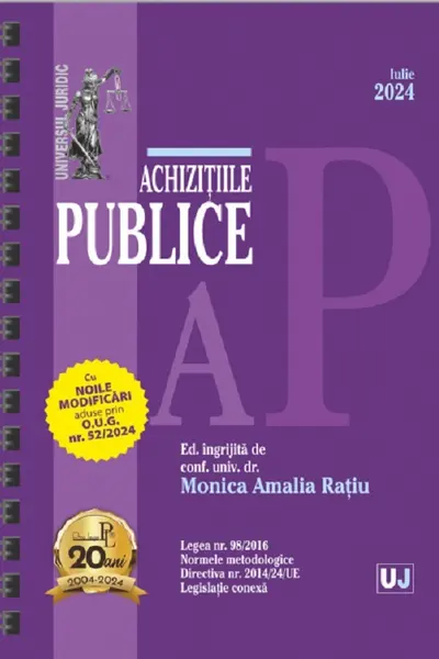 Achizitiile publice Act. Iulie 2024 Ed. Spiralata