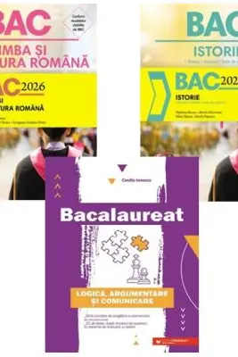 Pachet Bacalaureat Limba si literatura romana, Istorie si Logica Argumentare si comunicare - Monica Cristina Anisie, Marilena Bercea, Cecilia Ionescu