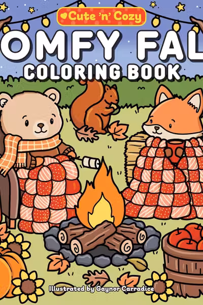 The Comfy Fall Coloring Book - Cute 'n' Cozy