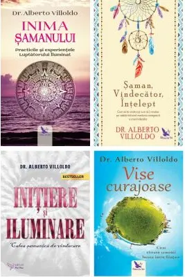 Pachet format din 4 titluri Saman vindecator intelept, Initiere si iluminare, Inima samanului, Vise curajoase - Dr. Villoldo Alberto