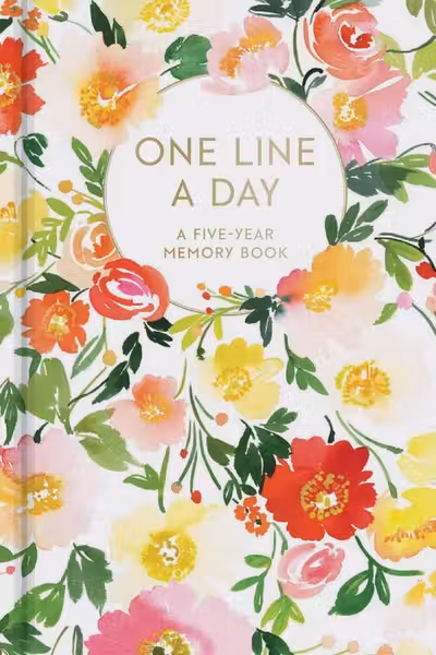 Floral One Line a Day: A Five-Year Memory Book