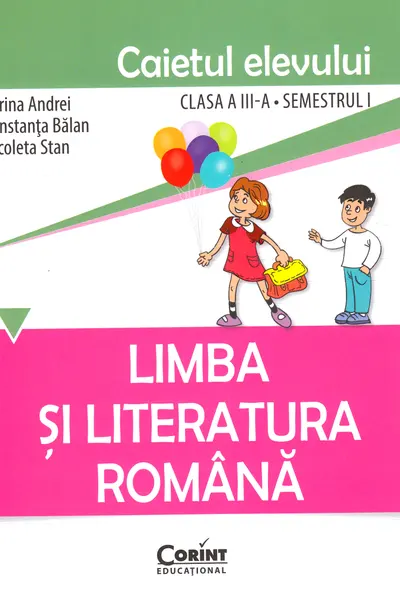 Limba română - Clasa 3 Sem.1 - Caiet