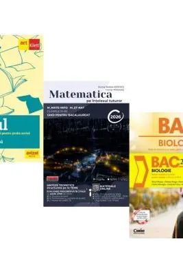 Pachet Bacalaureat 2026. Eseul. Pregatire individuala pentru proba scrisa si Matematica pe intelesul tuturor M-mate-info, M-stiintele naturii si Biologie. Notiuni teoretice si teste pentru clasele 11-12 - Liliana Paicu, Teohar Mihadas, Silvia Olteanu