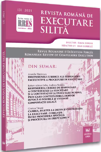 Revista română de executare silită Nr.3/2021