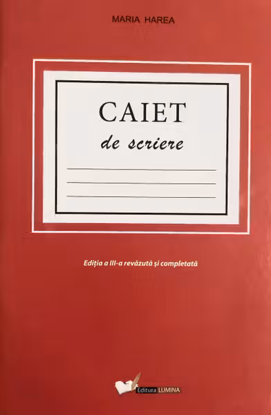 Caiet de scriere. Harea Maria