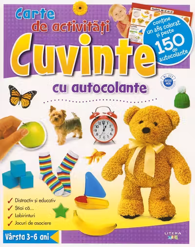 Cuvinte. Carte de activitati cu autocolante