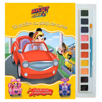 Disney. Mickey si pilotii de curse. Sa pictam cu pilotii de curse