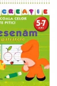 La scoala celor sapte pitici - Desenam pe patratele (5 - 7 ani) (caiet de lucru)