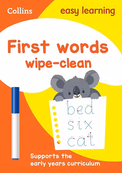 Collins Easy Learning: First Words Wipe-Clean Activity Book (Ages 3-5)