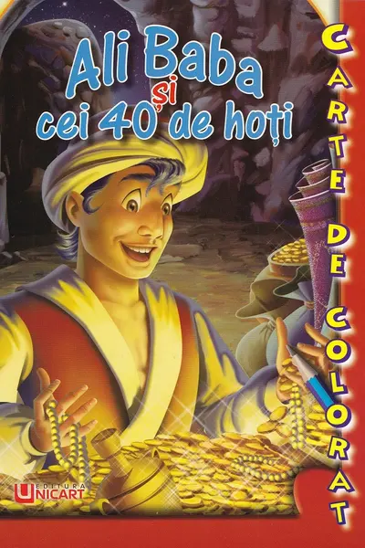 Ali Baba și cei 40 de hoți. Carte de colorat