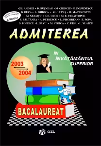 Admiterea in invatamantul superior 2003-2004