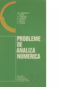 Probleme de analiza numerica