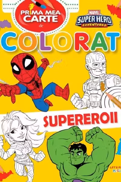 Prima mea carte de colorat - Supereroii