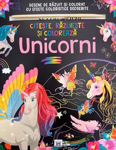 Citeste razuieste si coloreaza. Unicorni