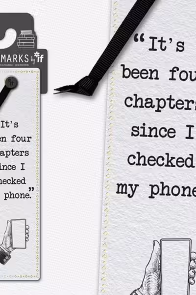 Literary Bookmarks: Checked My Phone