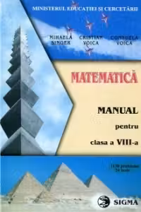 Matematica. Manual pentru clasa a VIII-a