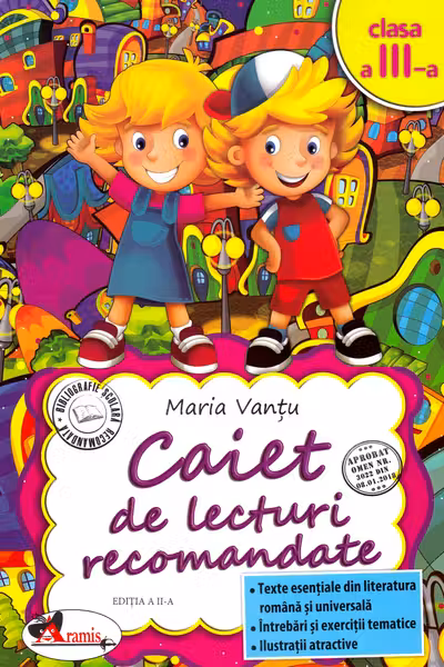 Caiet de lecturi recomandate - Clasa a III-a